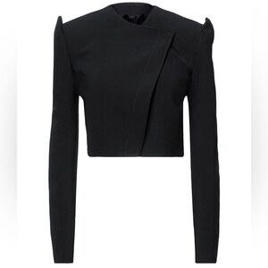 Off-White Exaggerated Shoulder Cropped Jacket Size 40